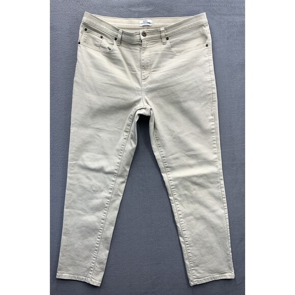 Croft & Barrow Denim Jeans Men's Size 38X32 Slim Fit Cream - Picture 1 of 16